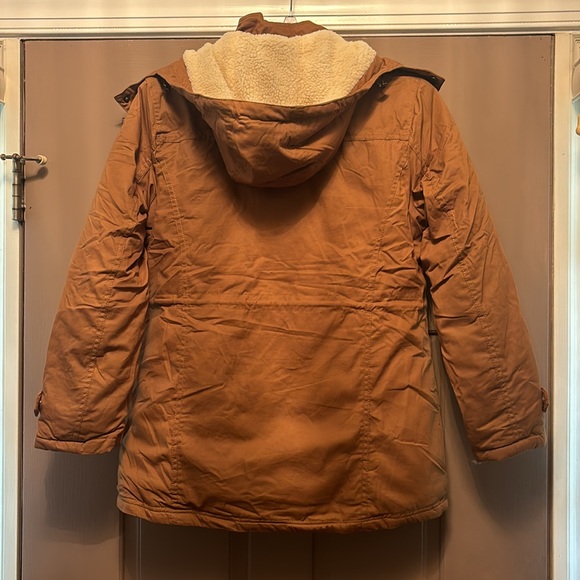 NWT Women's Warm Winter Coat Hooded Fleece Lined Jacket size Small - Picture 3 of 3